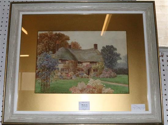James Matthews watercolour, At Egdean- Sussex